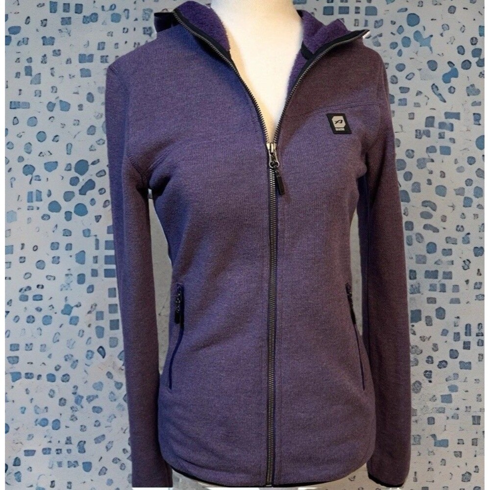 Orage front zip sweater hoodie jacket with front pockets Size XS